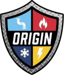 Origin Plumbing Heating Cooling and Electrical logo