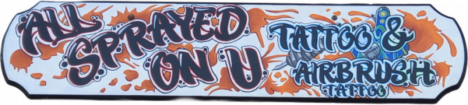 All Sprayed On U logo